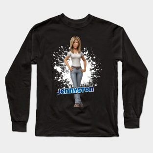 Jennifer Aniston funny plastic figure Long Sleeve T-Shirt